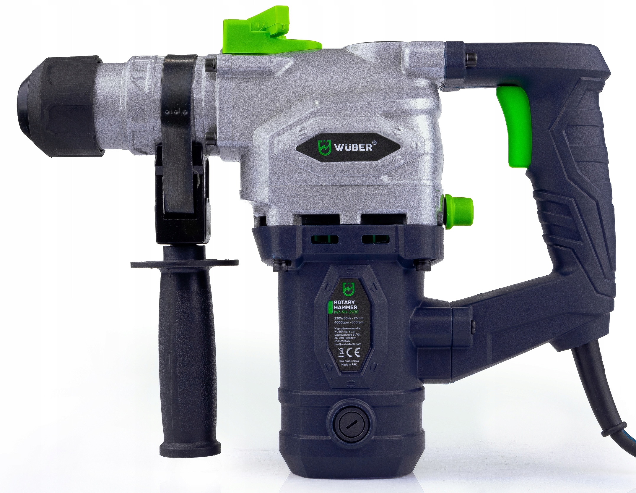 WIERTARKA MŁOTOWIERTARKA MŁOT UDAROWY MOCNA SDS+ WIERTŁA SZPICAK PRZECINAK Marka Wuber