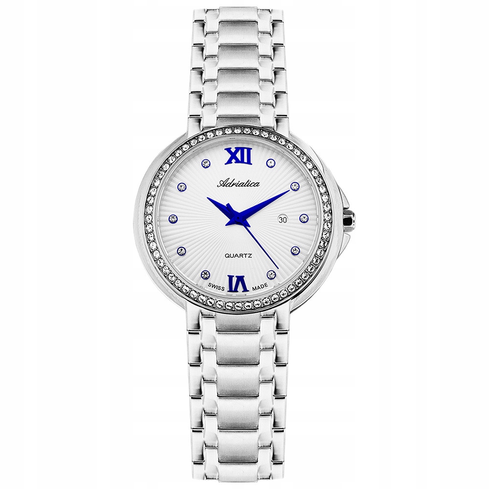 Dámské hodinky Adriatica A3812.51B3QZ Zirkony stříbrné