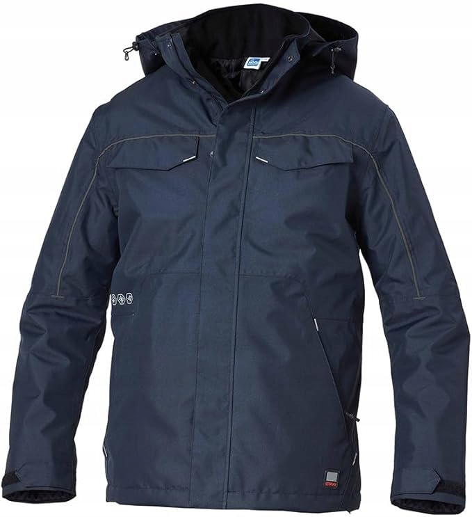 Siggi Workwear Tmavě Modrá Bunda S Kapucí A Podšívkou L J5E
