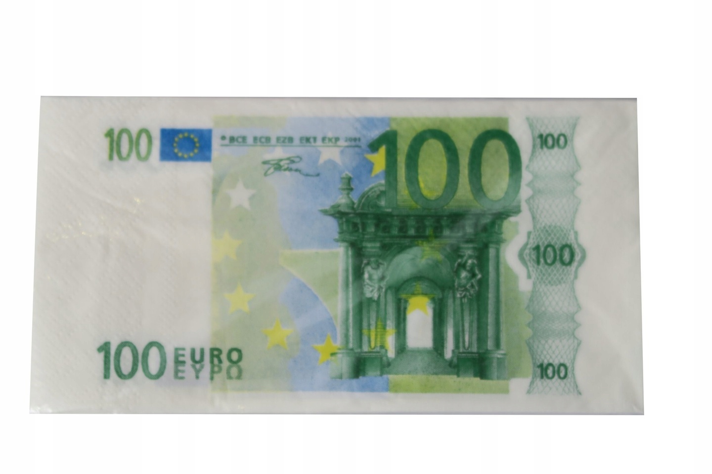 

serwetki papierowe dolary euro 10szt. 34x32