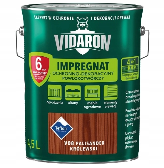 Vidaron Impregnat 4.5L Palis.Królewski V08