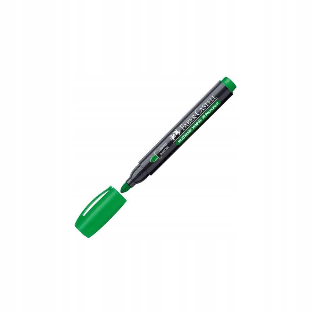 Marker permamentny 52 zielony końcówka okrągła Faber-Castell