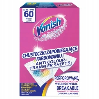 

Vanish Color Protect Chusteczki wyłapujące kolor
