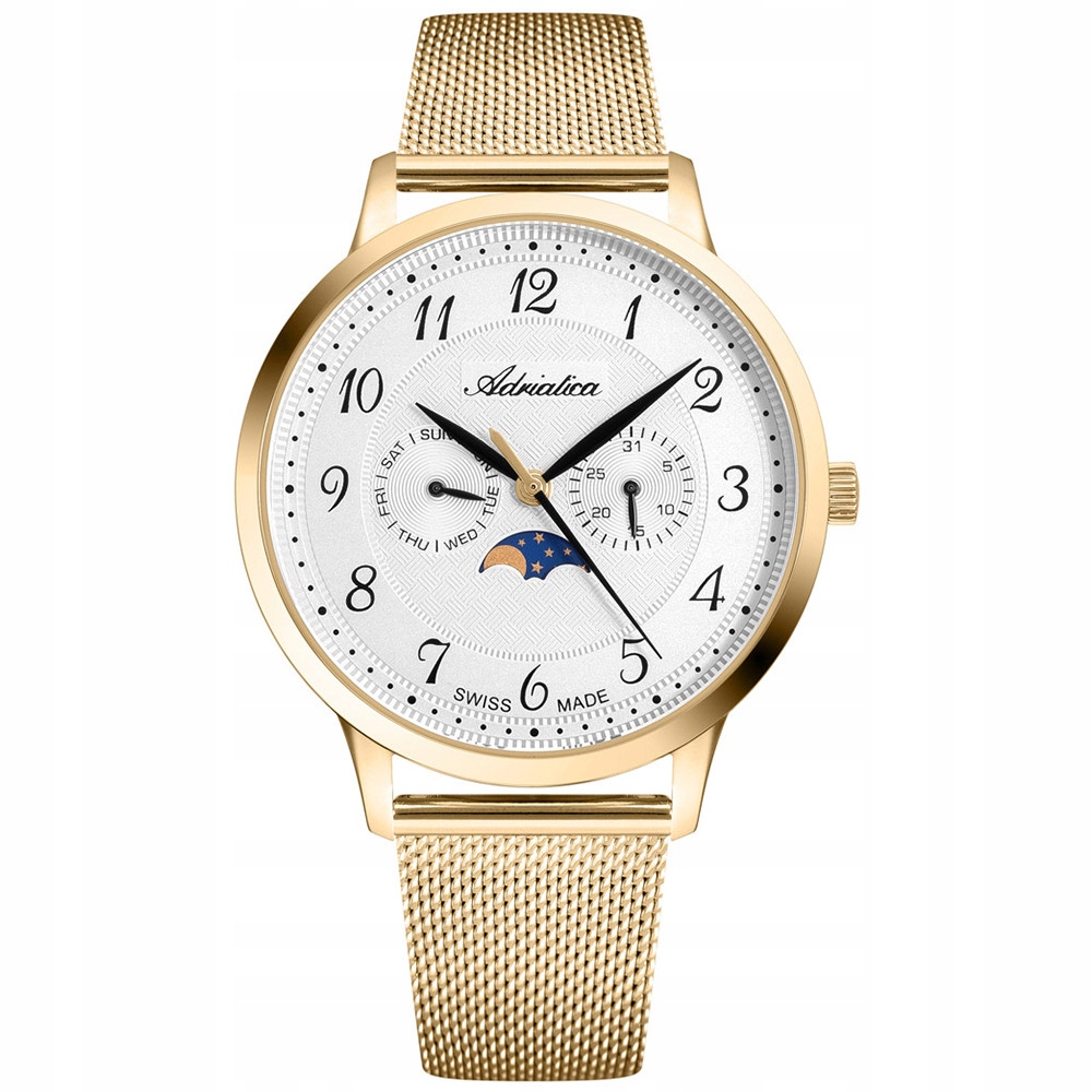 Pánské Hodinky Adriatica A1274.1123QF zlaté