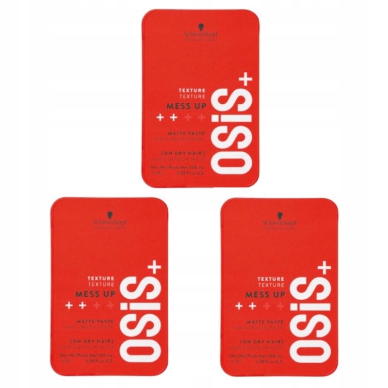Schwarzkopf Osis+ Mess Up pasta 3x 100 ml matující a texturizující