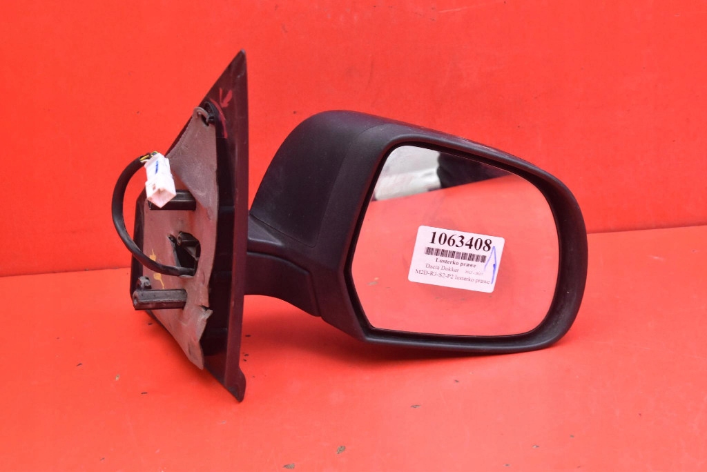 mirror right black, EU 0211046 DACIA DOKKER 12-17 7 PIN