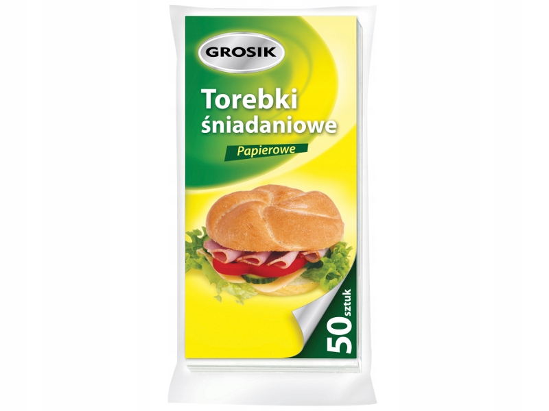 

Grosik Torebki Śniadaniowe Papierowe 50 Sztuk