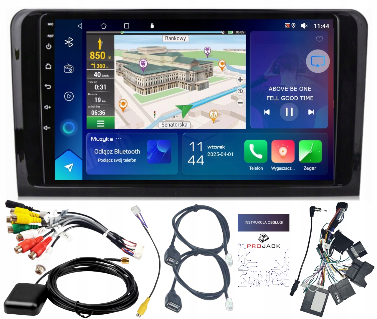 Autorádio Navigácia Gps Mercedes ML W164 Wifi Carplay Usb 2GB 64GB