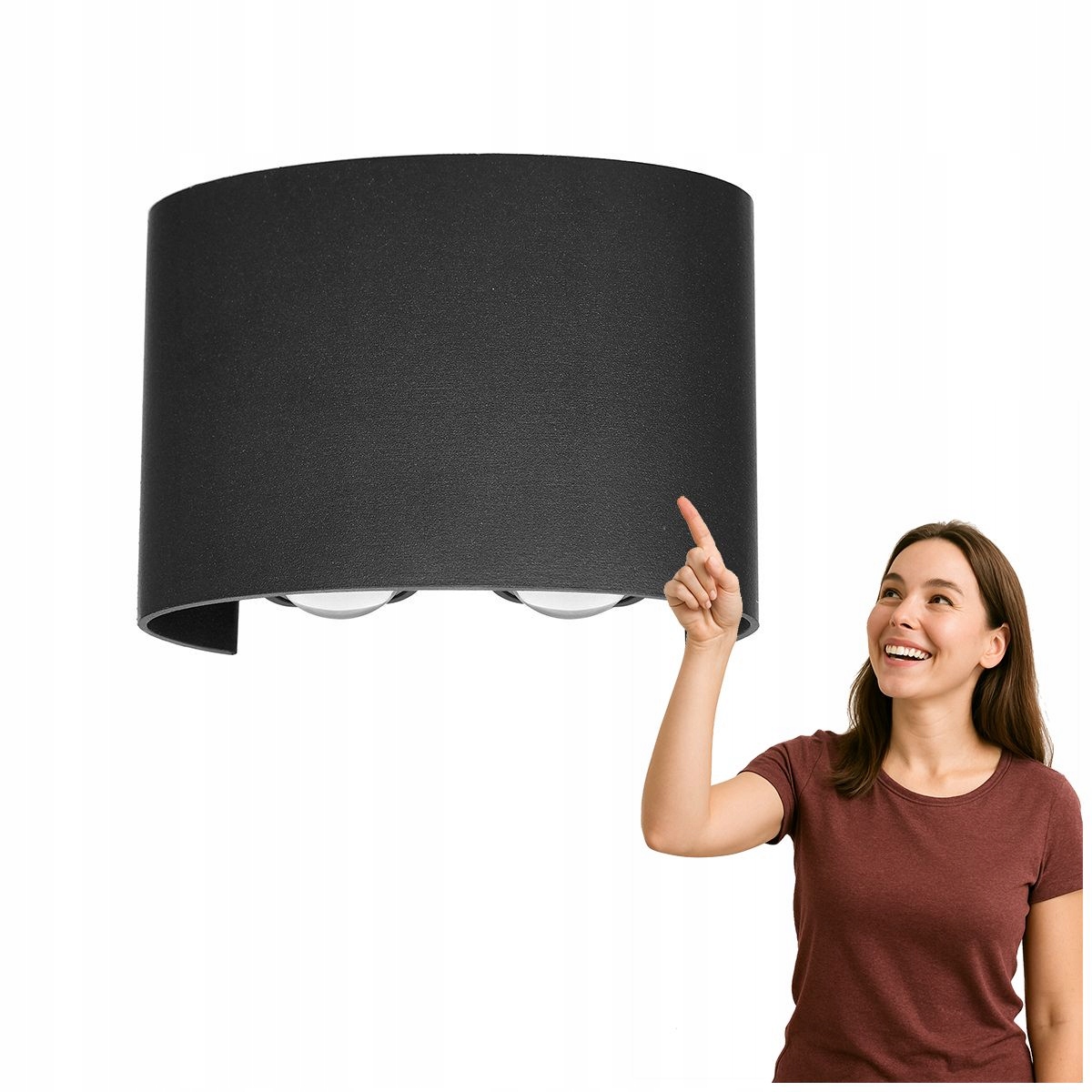 Venkovní Led lampa Ortelo černá, 4 W, moderní – Italux