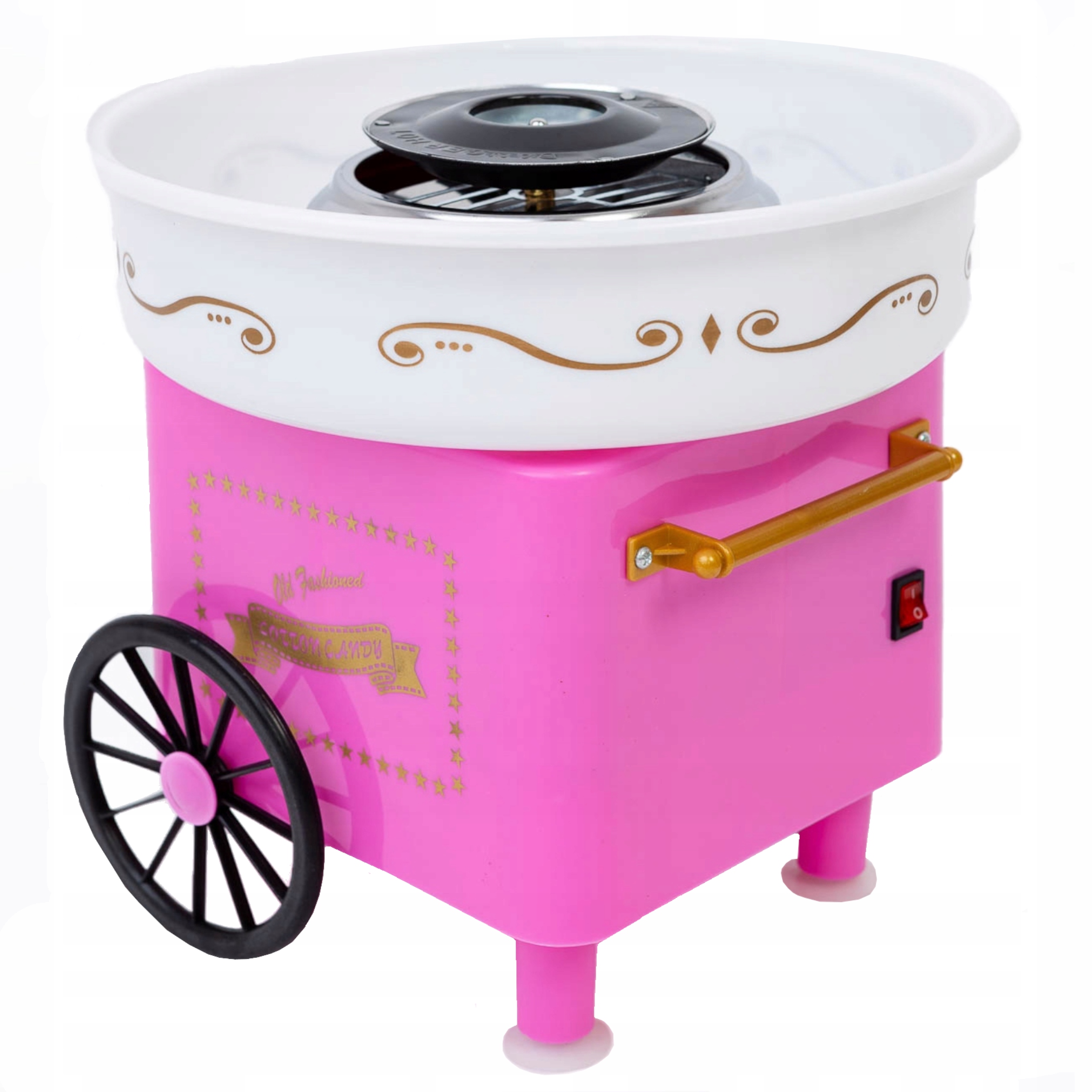 Maszyna do Waty Cukrowej Maszynka Różowa Retro Urządzenie Mini Domowa EAN (GTIN) 695050106491