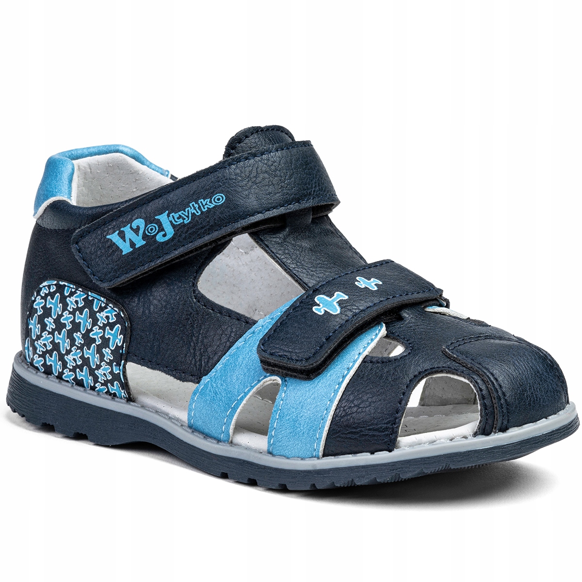 

Sandały wkł.SKÓRA rzep lekkie miękkie Wojtyłko