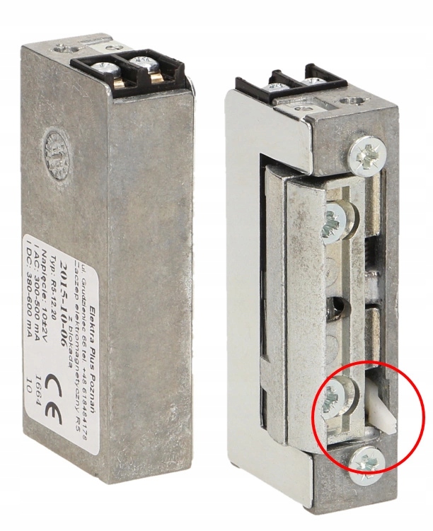 

Elektrozaczep symetryczny z blokadą R5-12.20