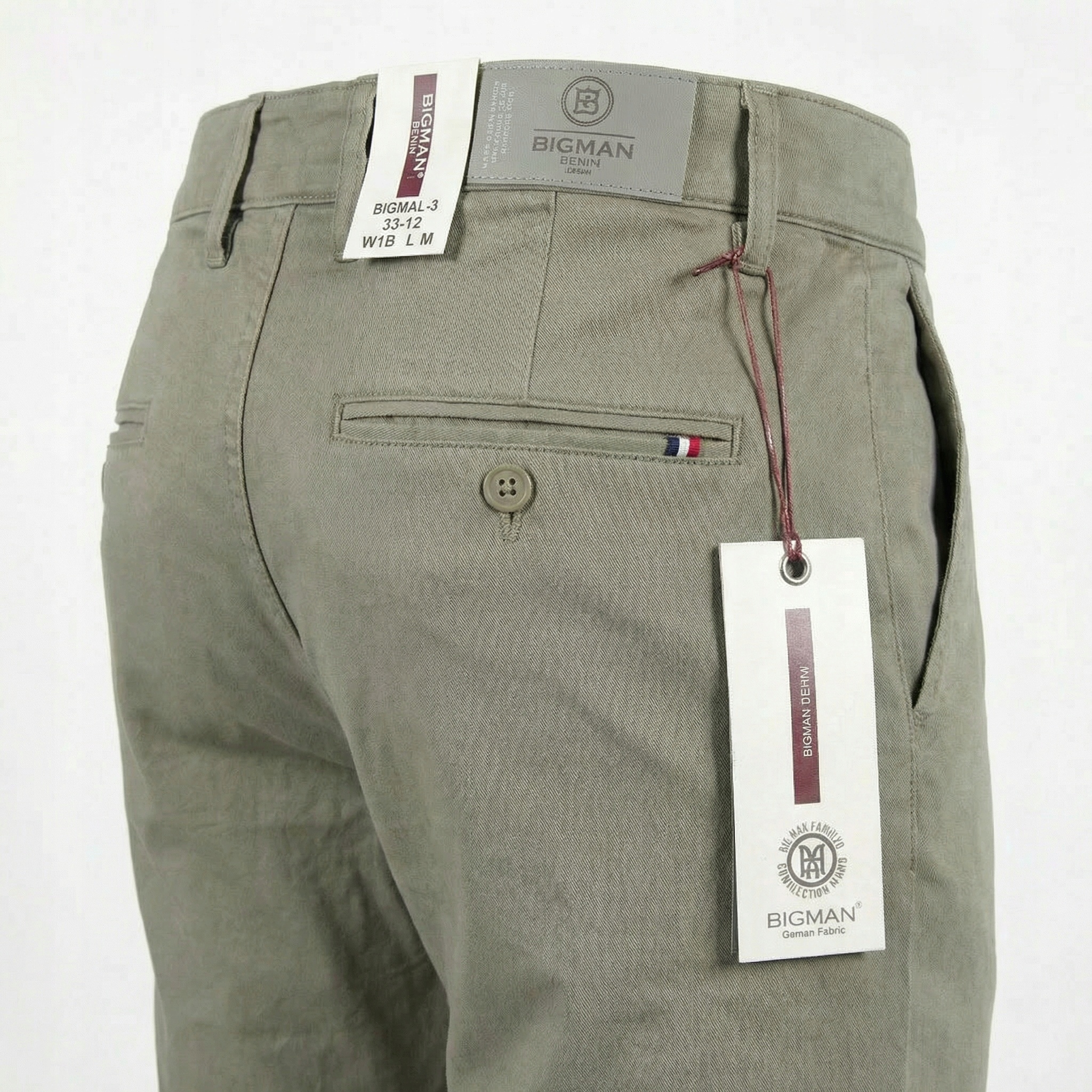 Spodnie Męskie Beżowe Chinosy BM3005 W33 L30 Pas: 84-86 CM