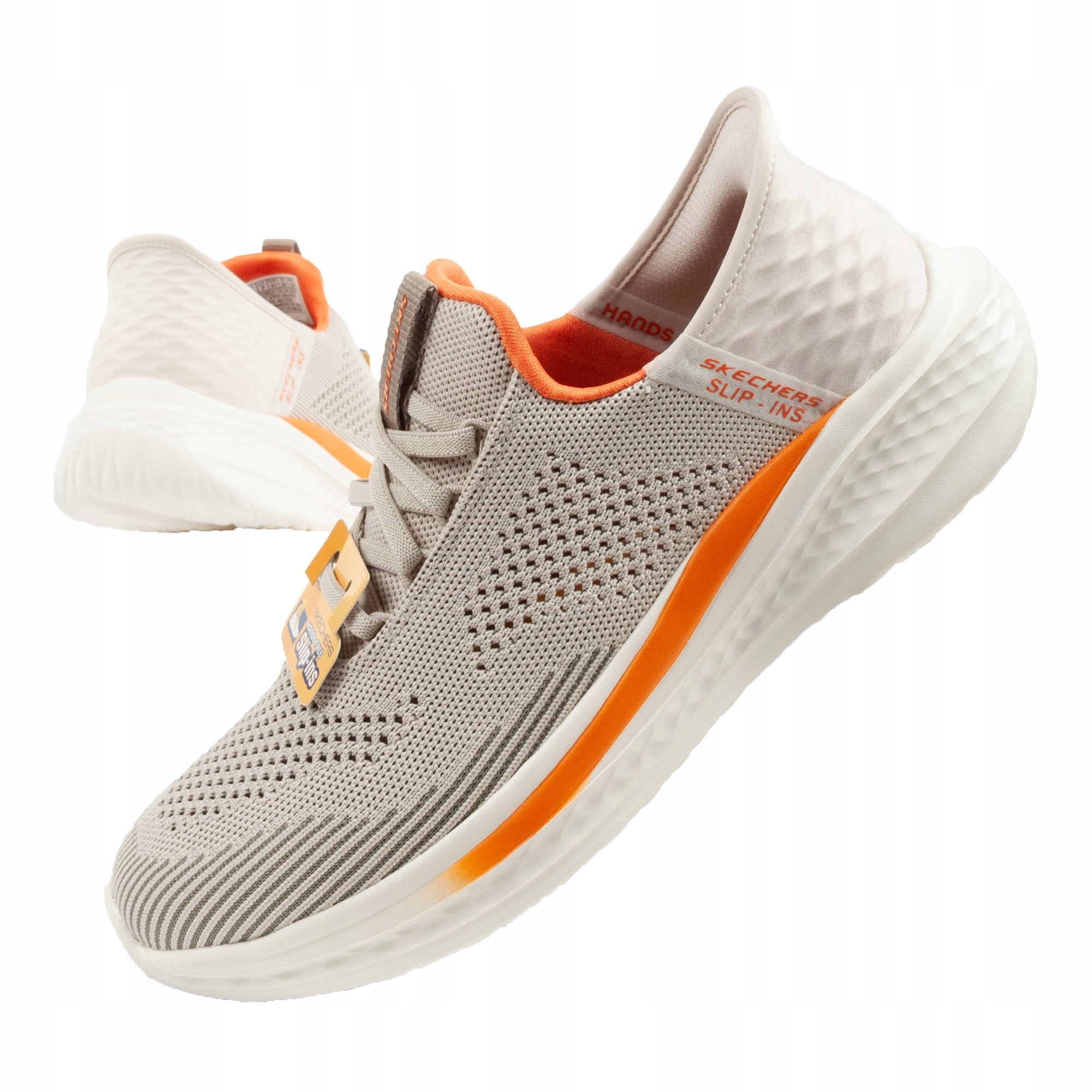 Pánské sportovní boty Skechers Slade Quinto vel.46 nazouvací béžové Slip-ins