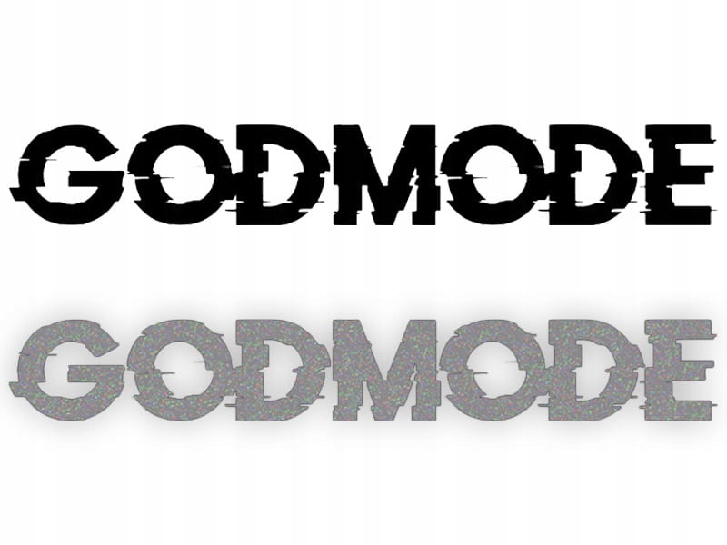 GODMODE - Naklejka na samochód na auto - ODBLASKOWA| HOLOGRAM
