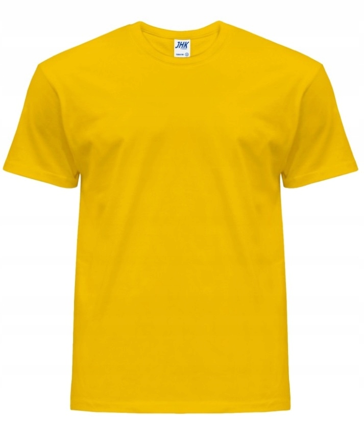 

T-shirt Męski Koszulka Żółta 100% Baw. Jhk XXL