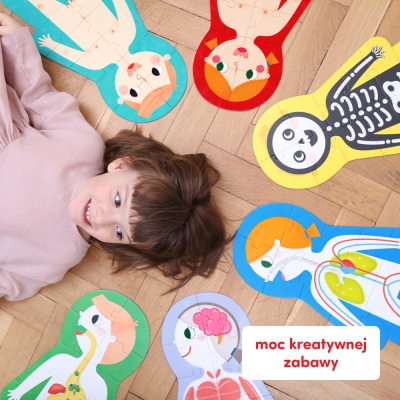 Moje Ciało. Ale Puzzle. CzuCzu. Bright Jr Media Liczba elementów 84