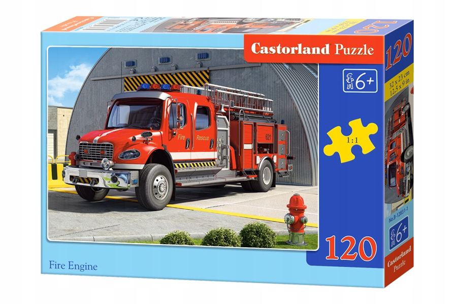 

Puzzle 120 el. Wóz strażacki Castorland