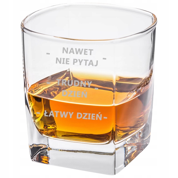 

Trudny Dzień Grawerowana szklanka do whisky