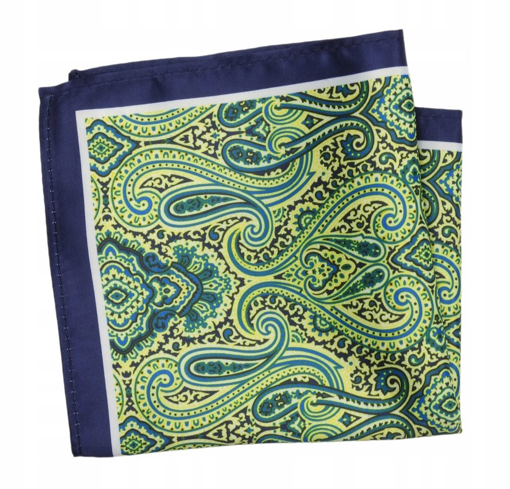 

Elegancka Męska Poszetka Wzór Paisley Łezki Alties