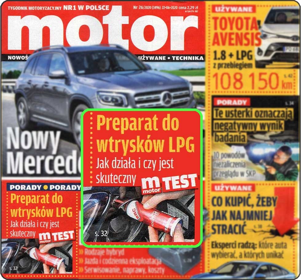 BRC LPG czyści wtryski LPG,reduktor,cały układ LPG EAN (GTIN) 0701197035829