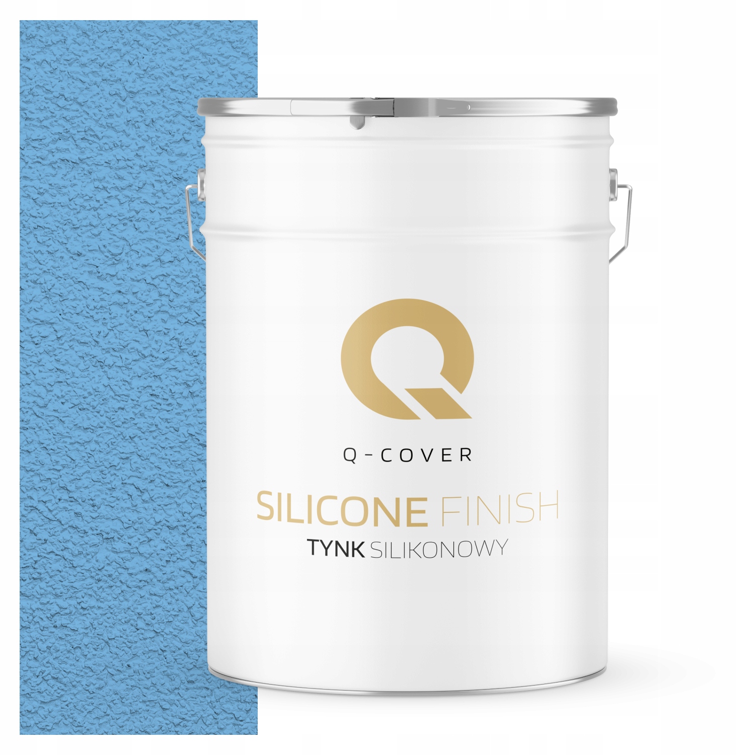 Silikonová Fasádní Omítka Modrá 25KG Vnější Granulace 1.5mm F116