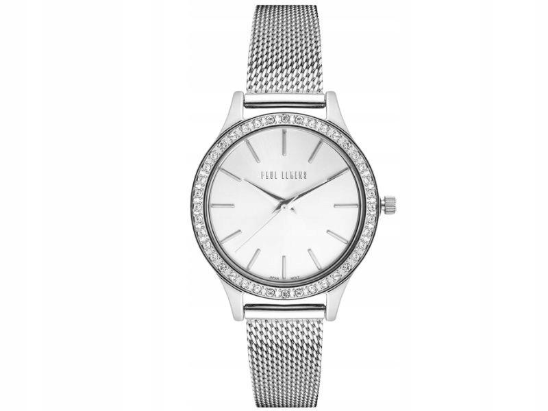 Dámské náramkové hodinky s bílými zirkony, dárek elegantní model