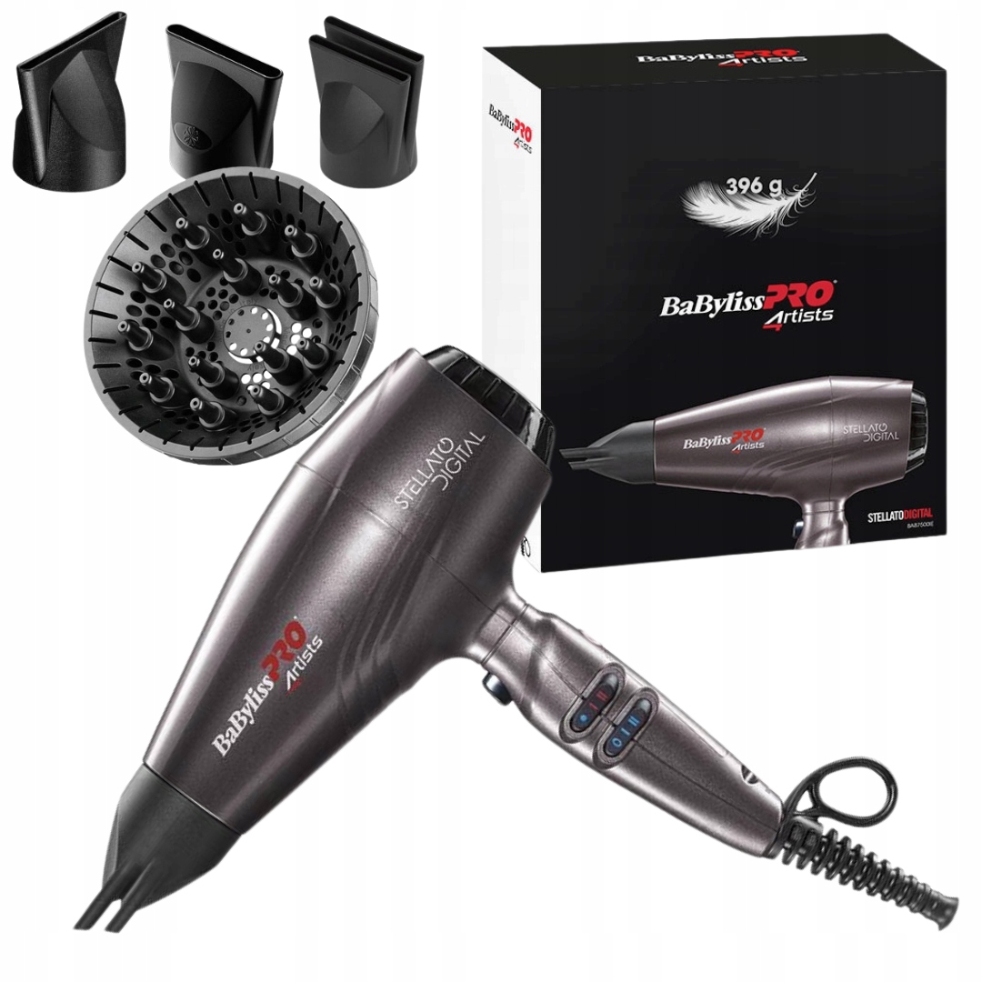 Babyliss Pro Profesjonalna Suszarka Stellato 2400W BAB7500IE Cyfrowa