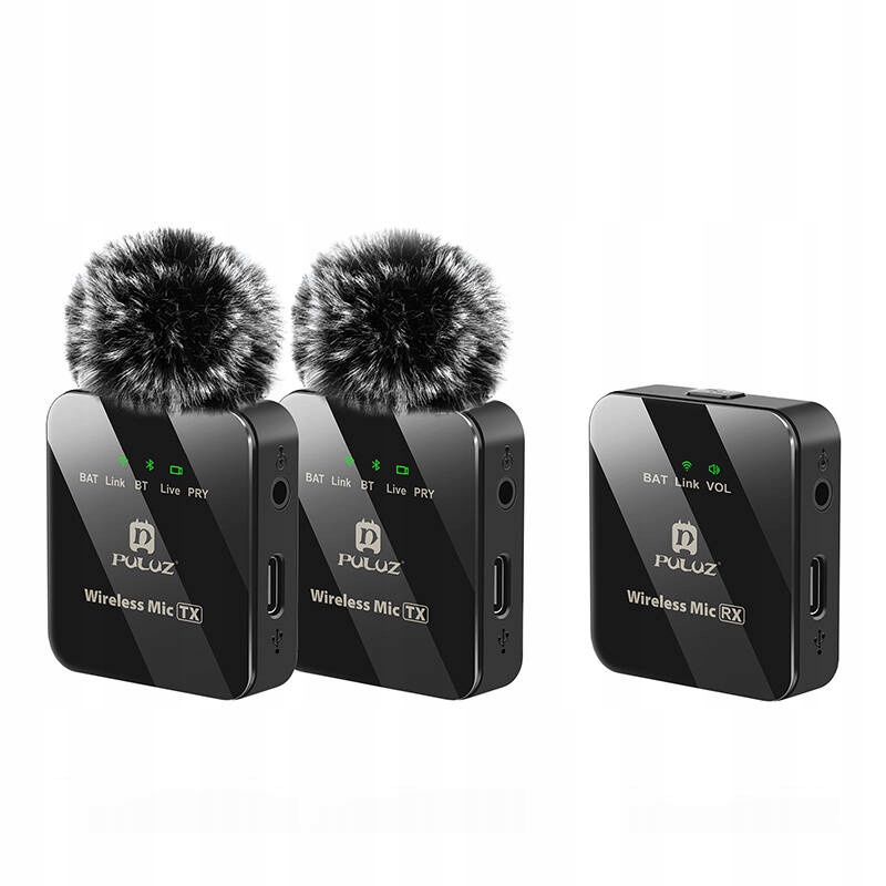 Puluz 2 Tx 1 Rx Pro Domácí I Profesionální Použití