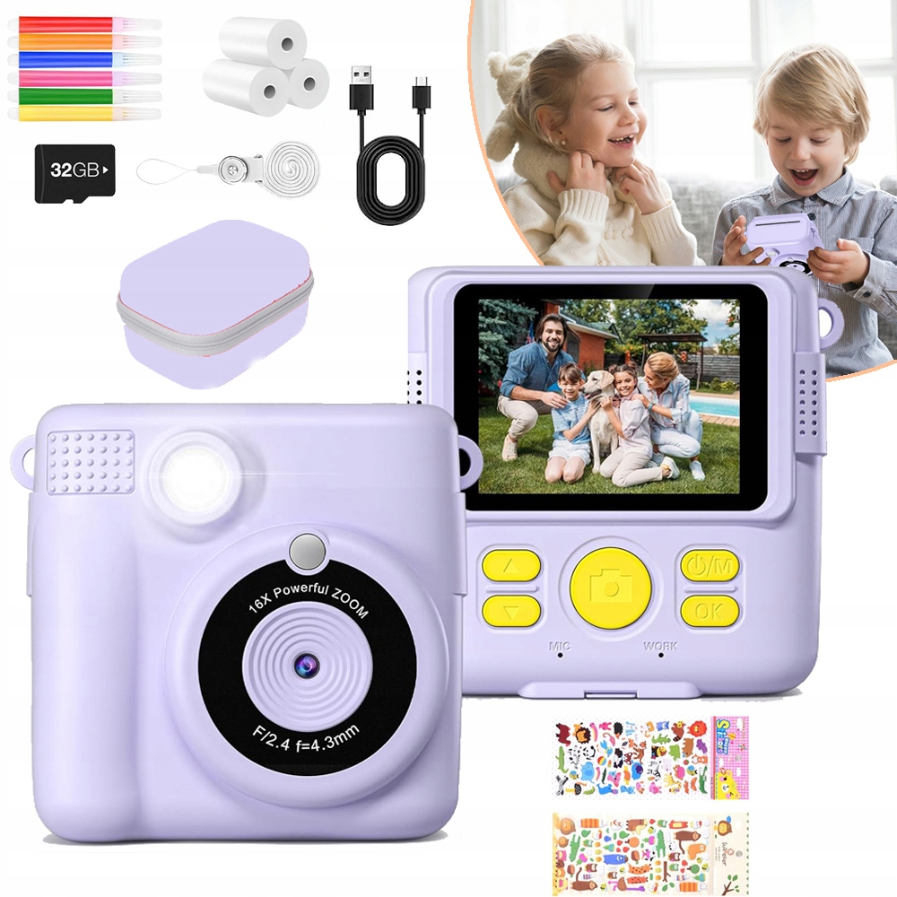 Přenosná Mini Fototiskárna Termální Tiskárna Dárek Pro Děti