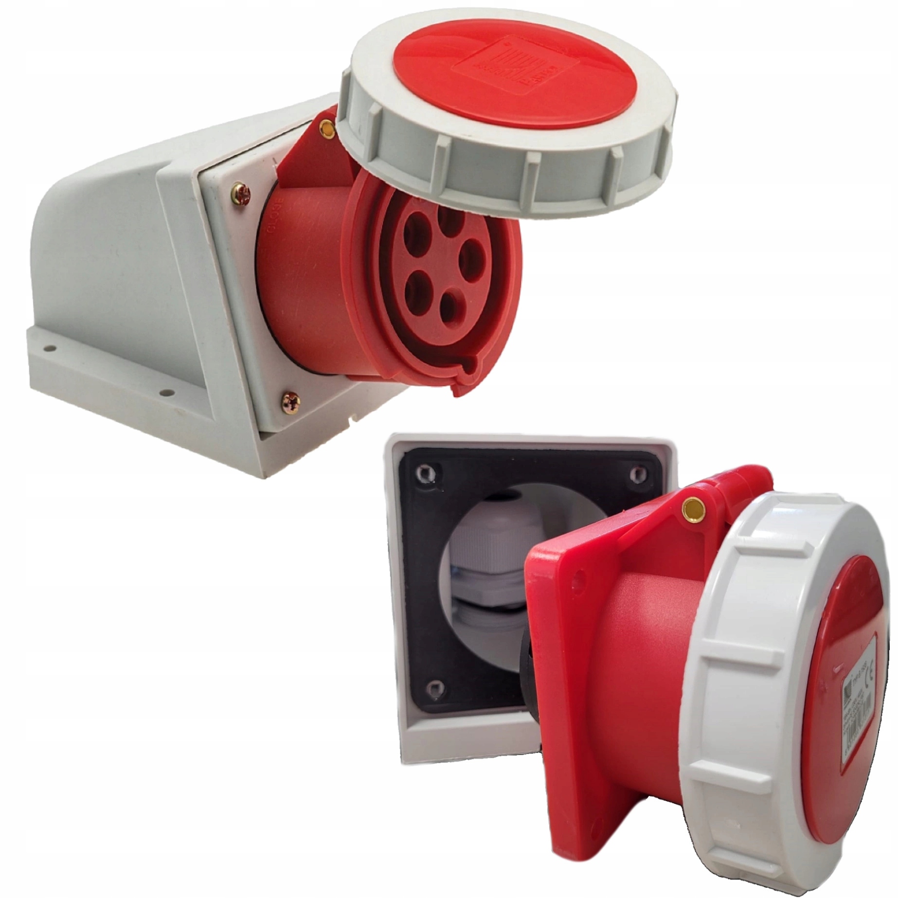 Silová zásuvka Pevná Hermetická Elektrická 400V 32A 5P IP67 1 ks Pawbol