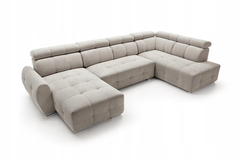 Velký rohová sedací souprava stůl Garda I se dvěma nádobami na povlečení a funkcí spaní