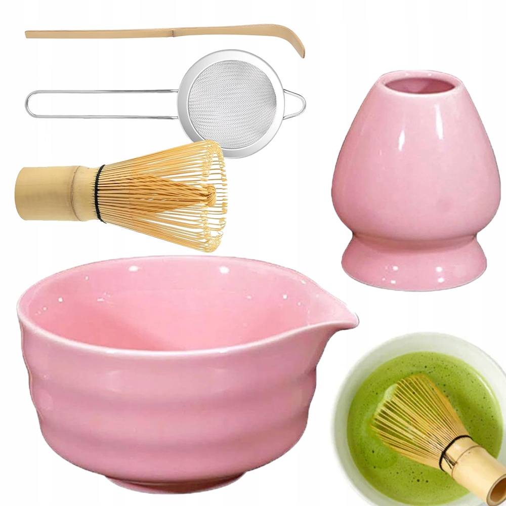 Levně 5DÍLNÁ Sada Na Matchu S Hubičkou, Růžová Barva Jako Dárek