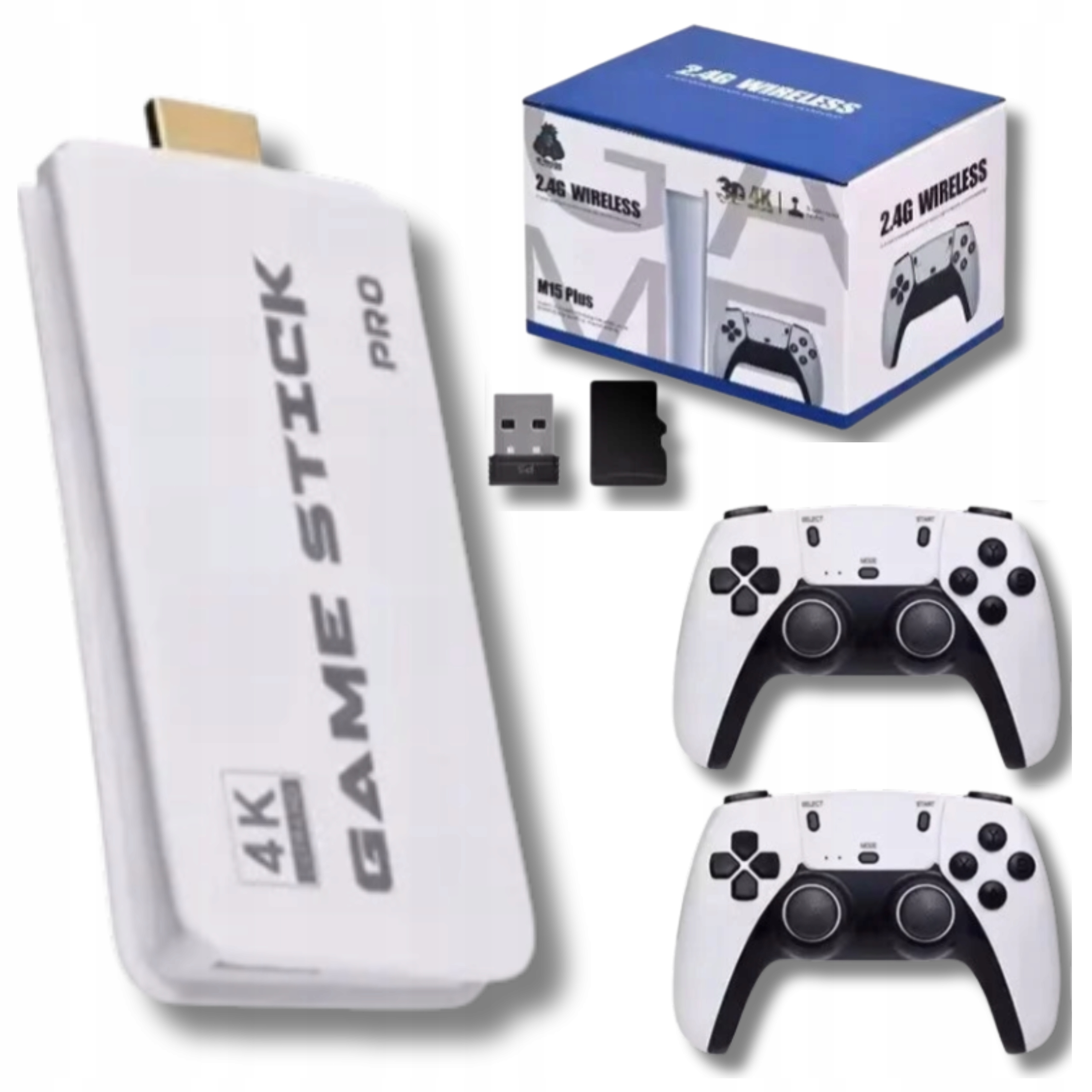 Konsola Retro Do Gier 4K M15 64GB Hdmi 2 Pady 20 000 Gier DDR3 256MB