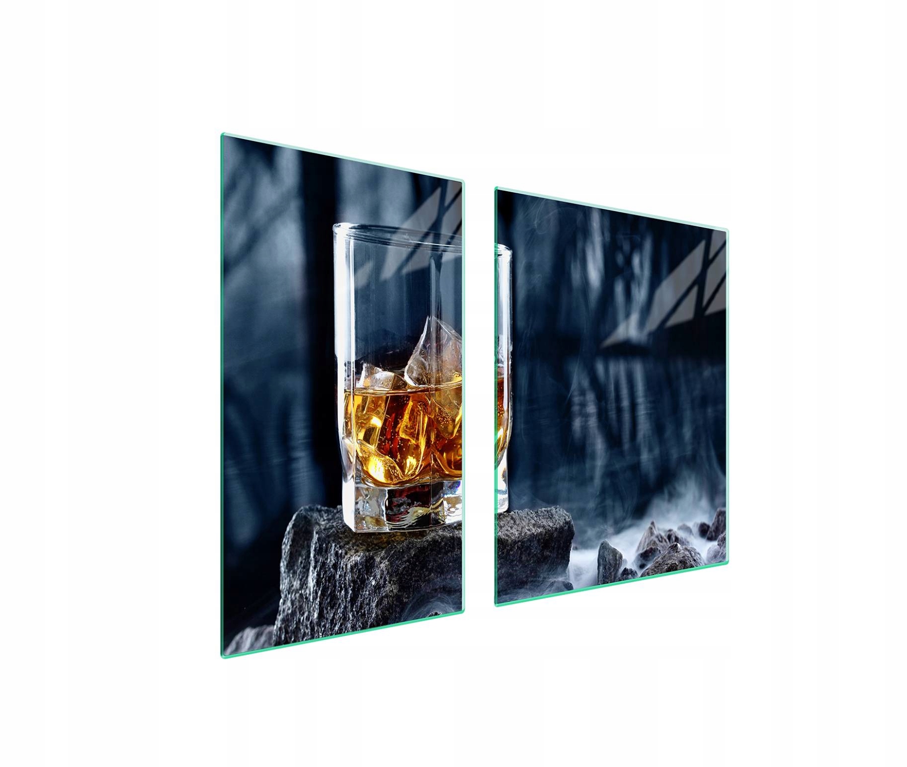Skleněná ochranná deska na sporák 100x52 Whisky Tvrzené sklo Velká 7v1