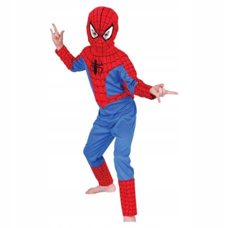 SPIDERMAN Spider-Man strój kostium maska dla dzieci S/M/L człowiek pająk