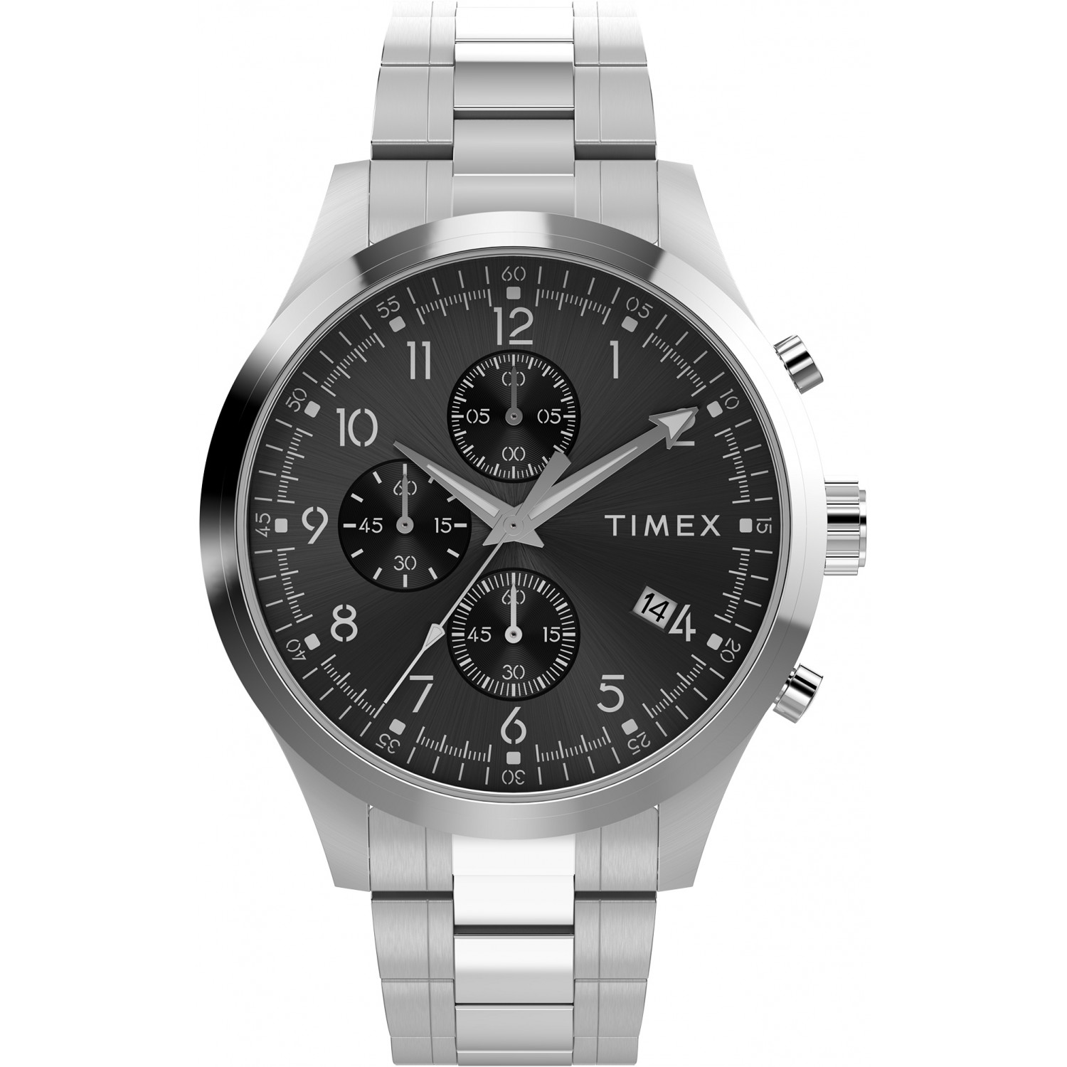 Pánské Hodinky Timex TW2Y01400 stříbrný náramek