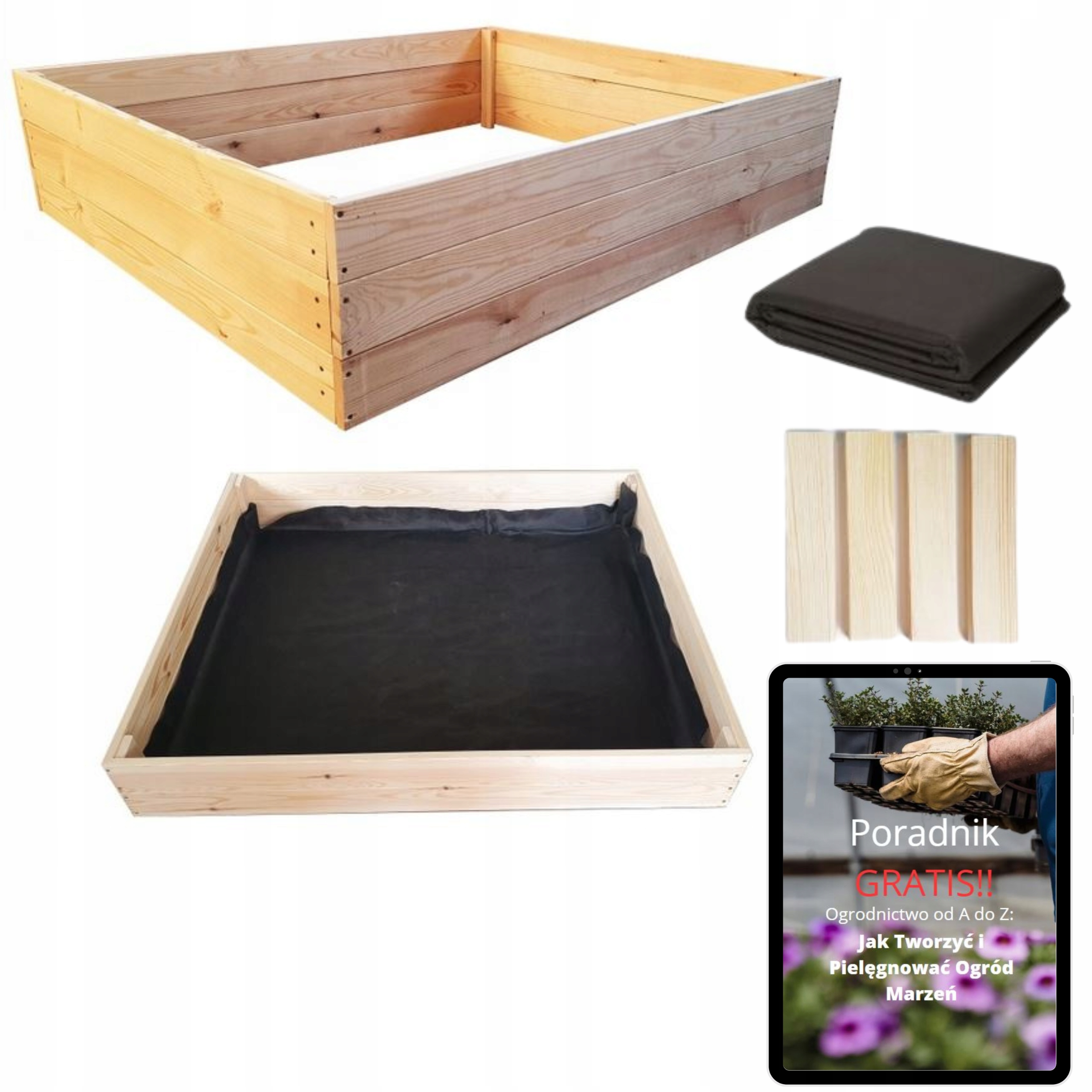 zeleninová zahrada, vyvýšený záhon Pařeniště Bylinkový Záhon 120x100x27 Návod Bonus!!