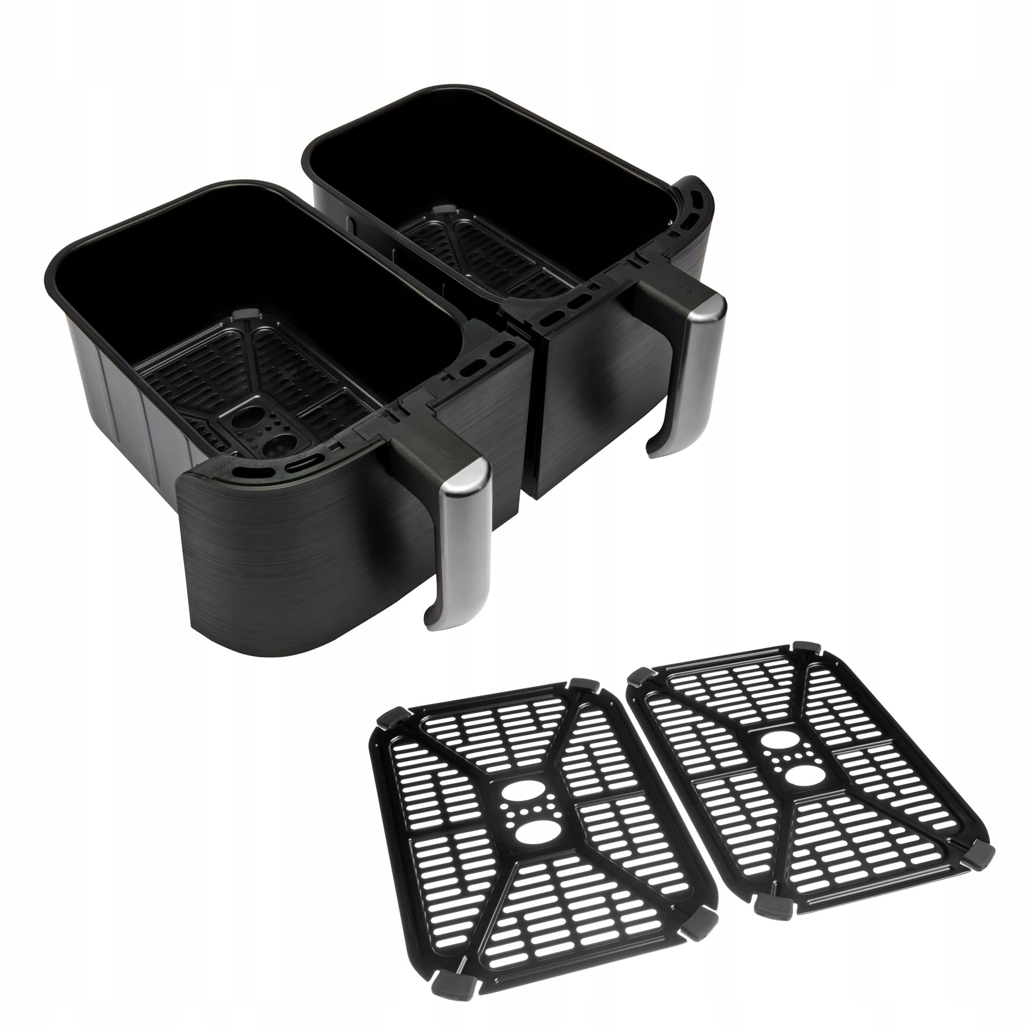 RUSSELL HOBBS Frytkownica Beztłuszczowa Satisfry Dual 9L Czarna Srebrna — miniatura 6