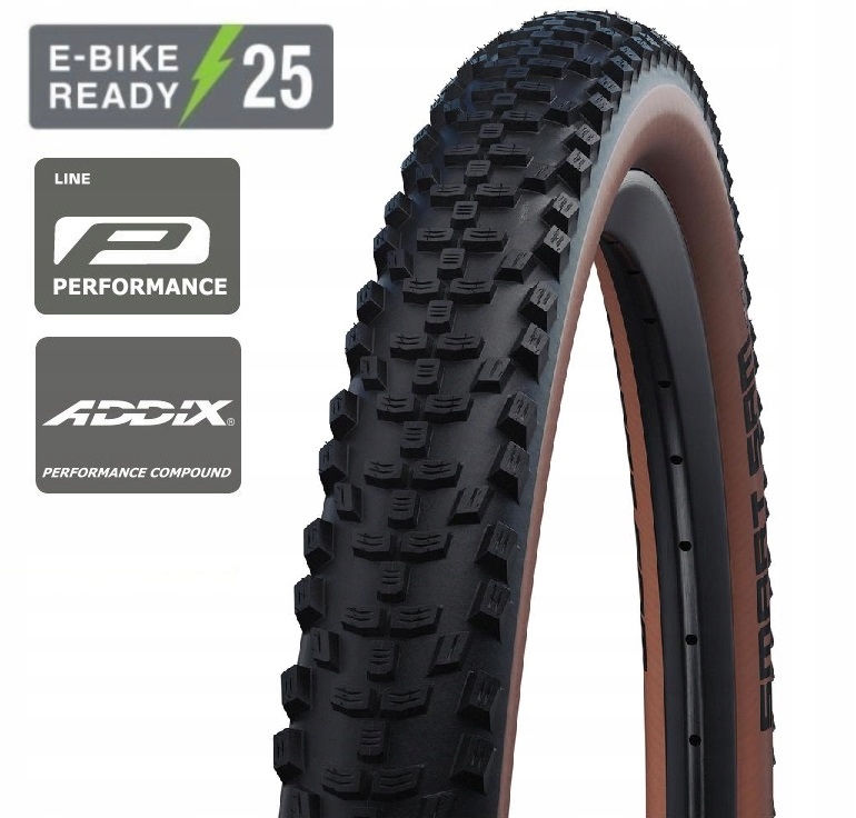 Opona Schwalbe Smart Sam 27.5x2.25 Addix HS624 E-Bike brązowy bok