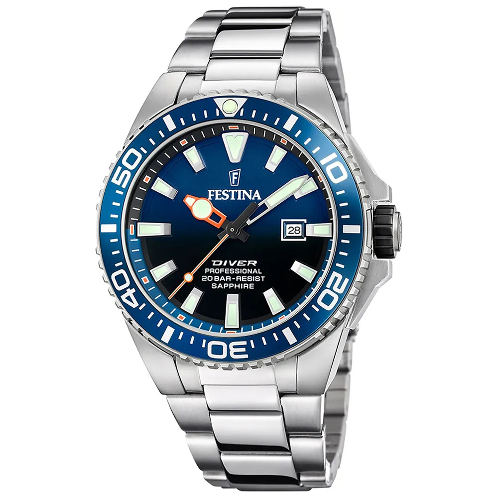 Pánské Hodinky Festina F20663-1 stříbrné