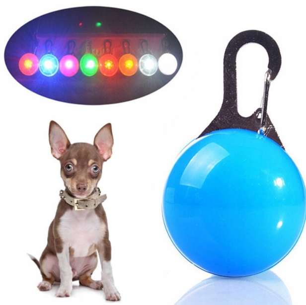 

Świecąca lampka Led na obrożę zawieszka psa kota