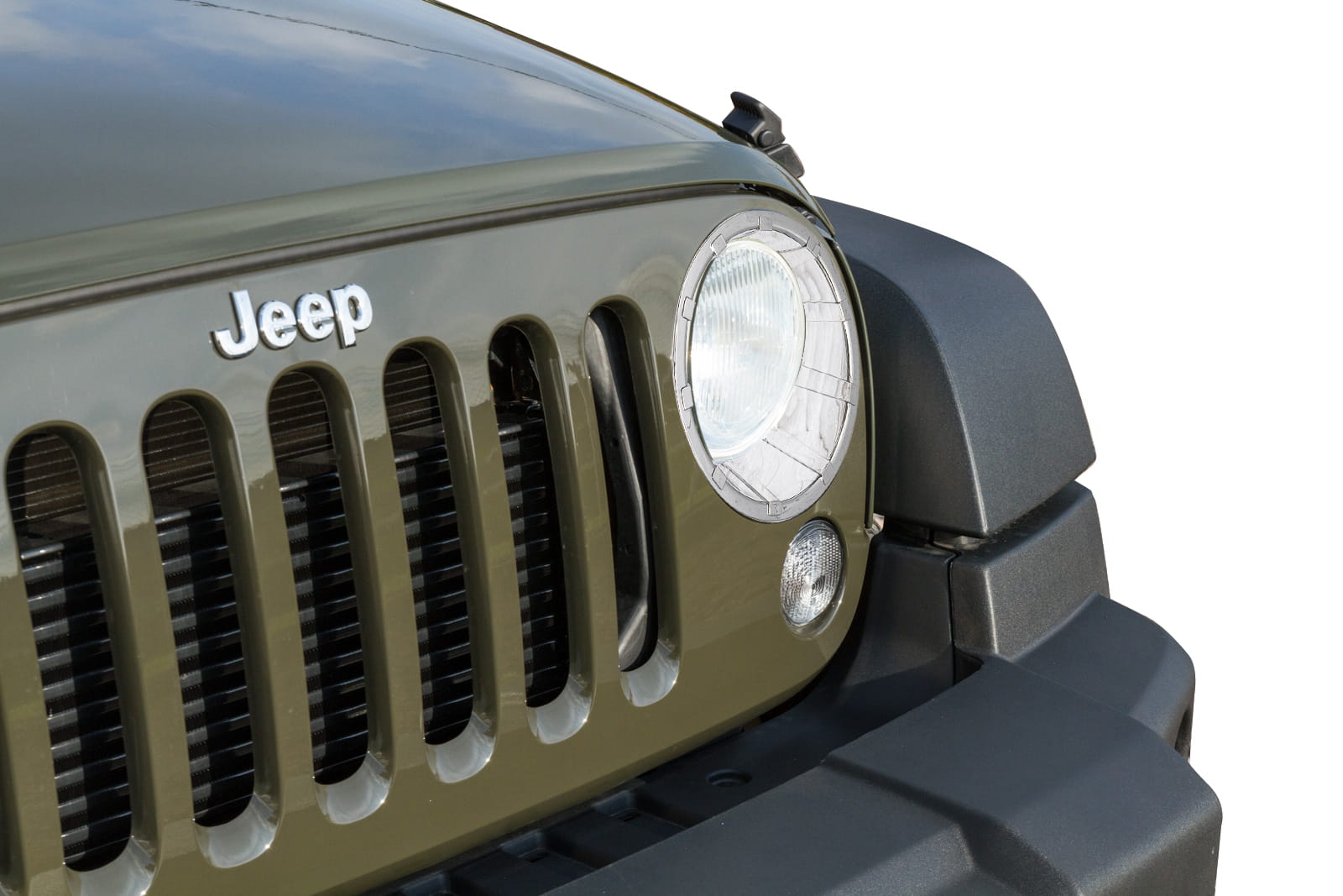JEEP WRANGLER JK 2007-18 NAKŁADKI LAMP PRZÓD CHROM