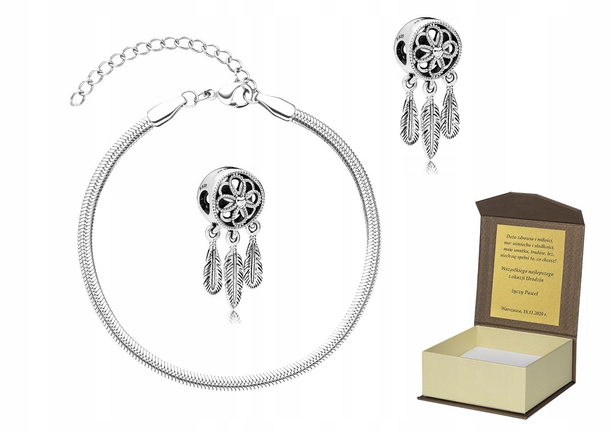 Náramek 18-22 cm pro Charms věnování B139