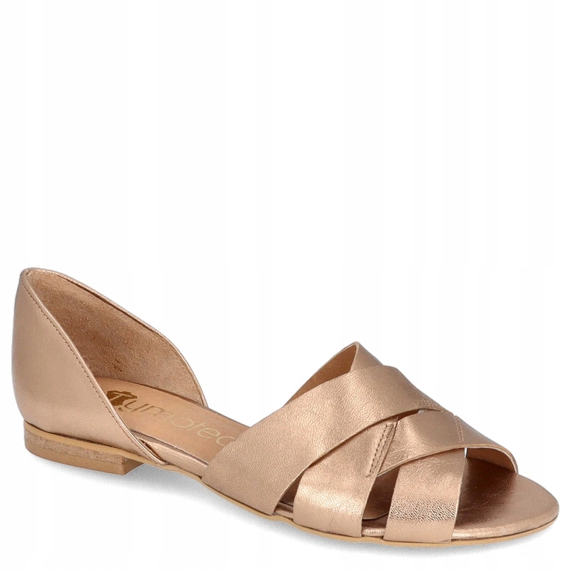 Letní kožené baleríny Tymoteo 2161 Zlaté 36