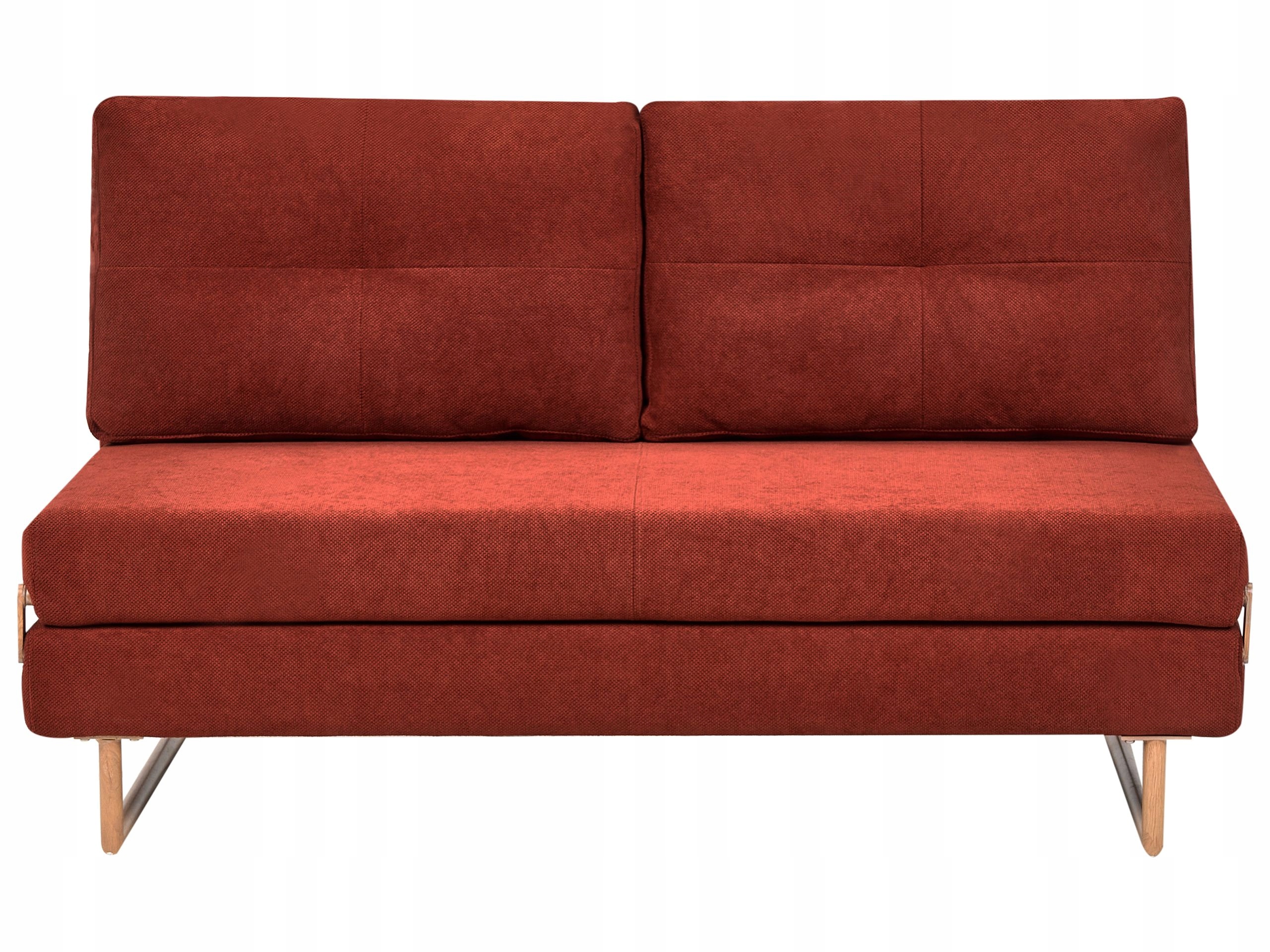 Sofa 3-osobowa rozkładana czerwona
