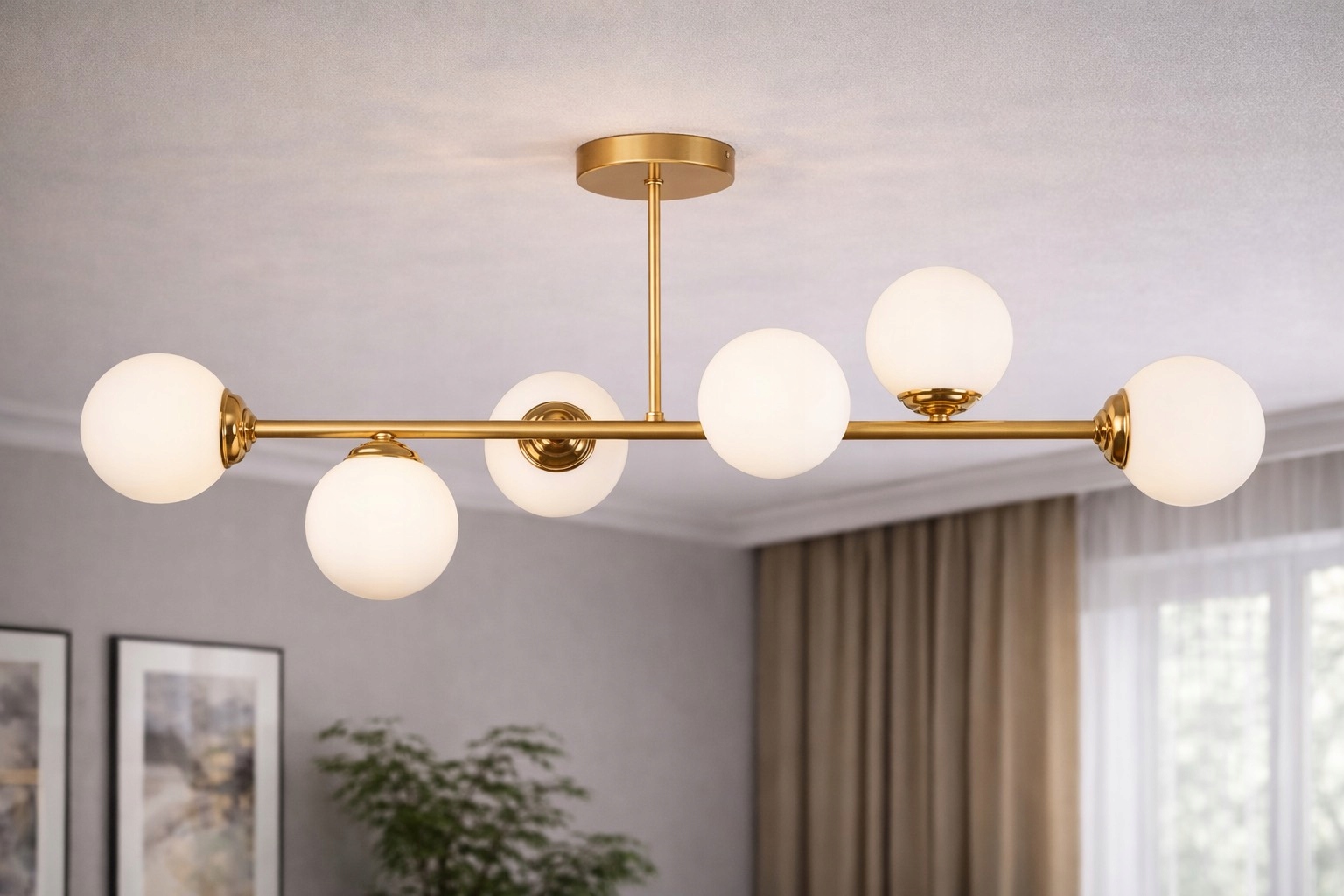 Euro-Lamp Stropná lampa Bono 6 zlatá 6x60W Výrobca
