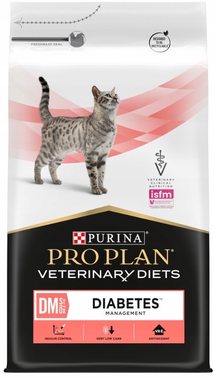 Levně Purina Pro Plan Veterinary Diets DM Diabetes Management Krmivo Pro Kočky 5 kg