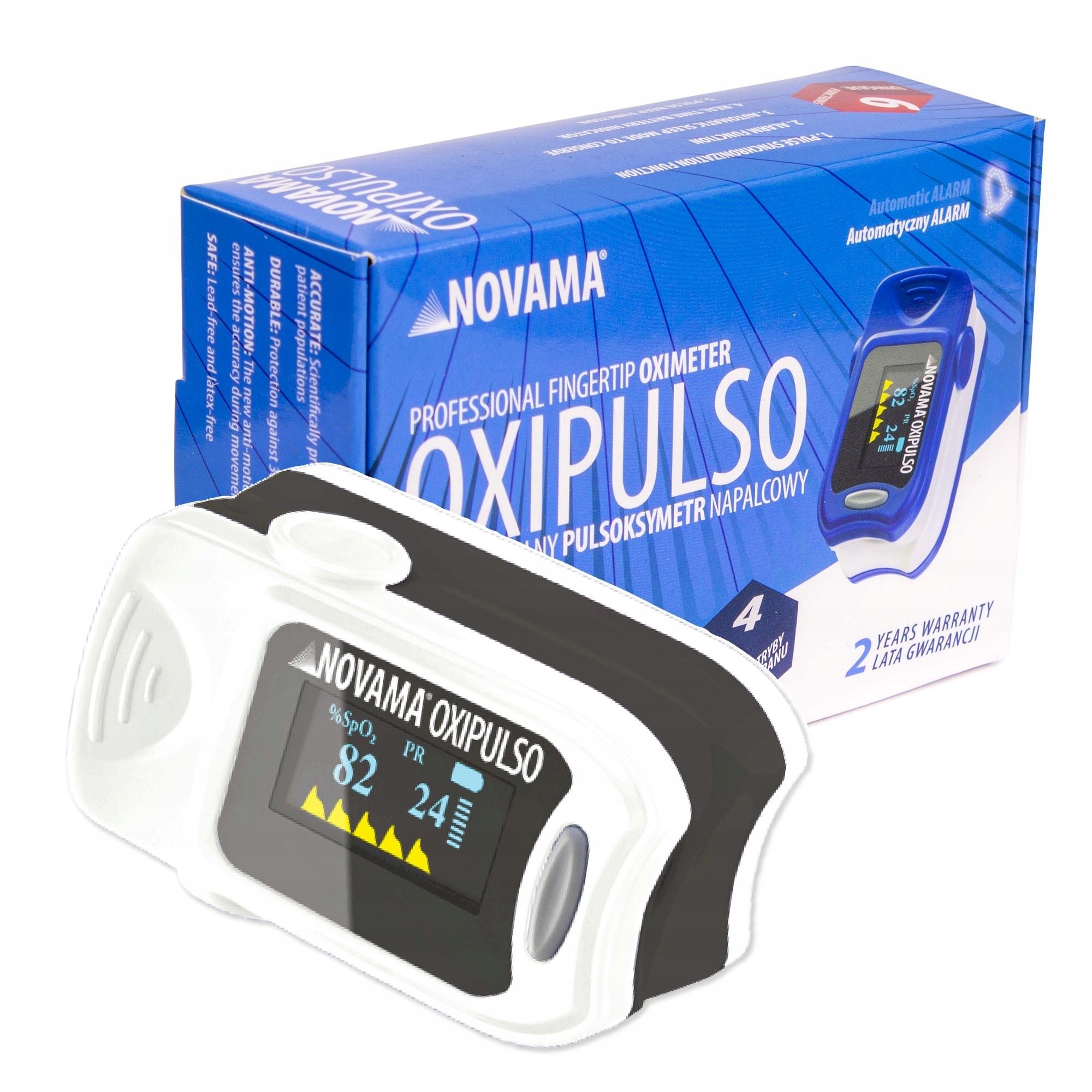 

Pulsoksymetr medyczny Novama Oxipulso + gratis
