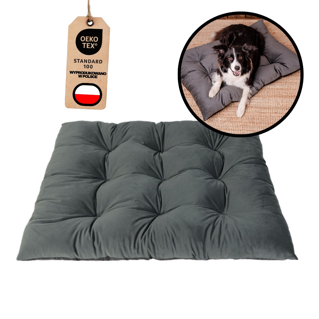 Levně Pelíšek Polštář Grafitové Vel 100 x 70 cm pro psa Mimiko.